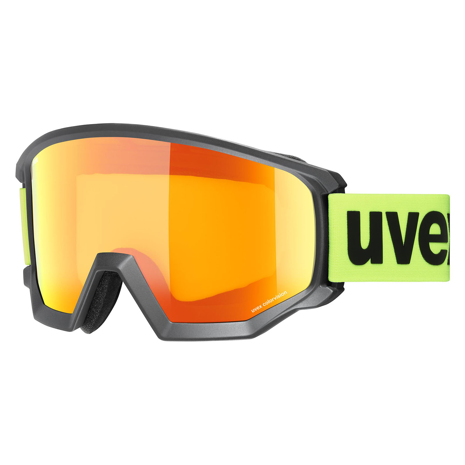 Uvex Athletic CV Skibrille black matt/orange-yellow S1