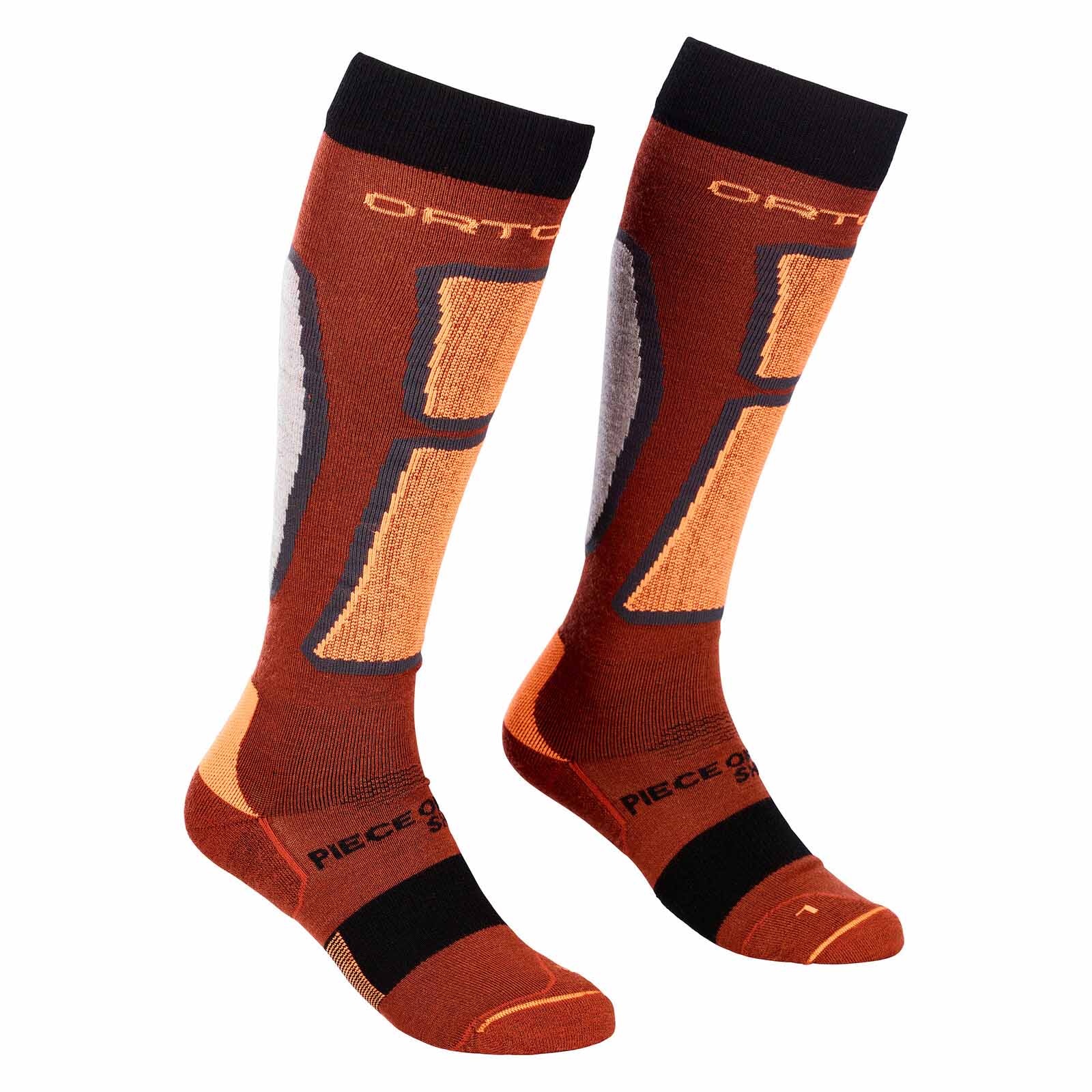 ORTOVOX Ski Rock n Wool Long Socks M Skitourensocken orange