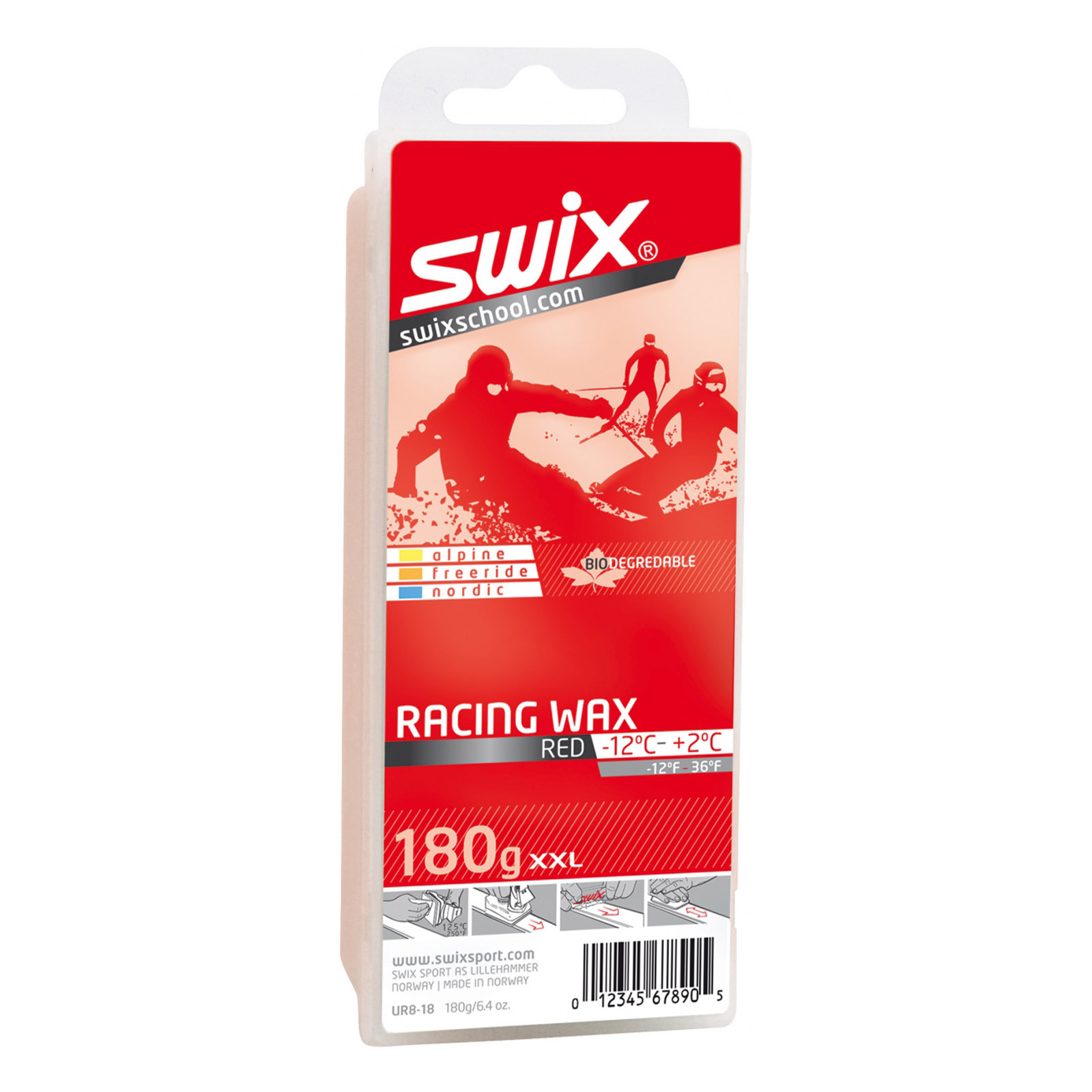 Swix Bio Racingwachs rot, 180g