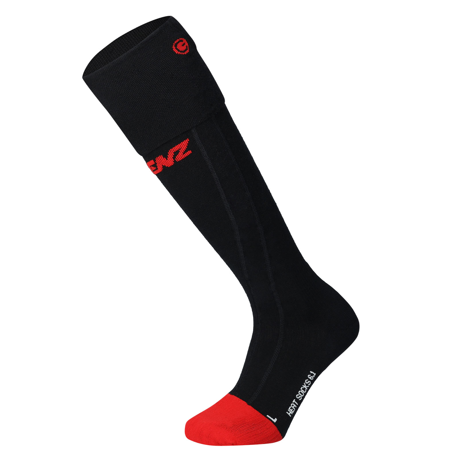 Lenz Heat Sock 6.1 Toe Cap Merino Compression Heizsocken schwarz