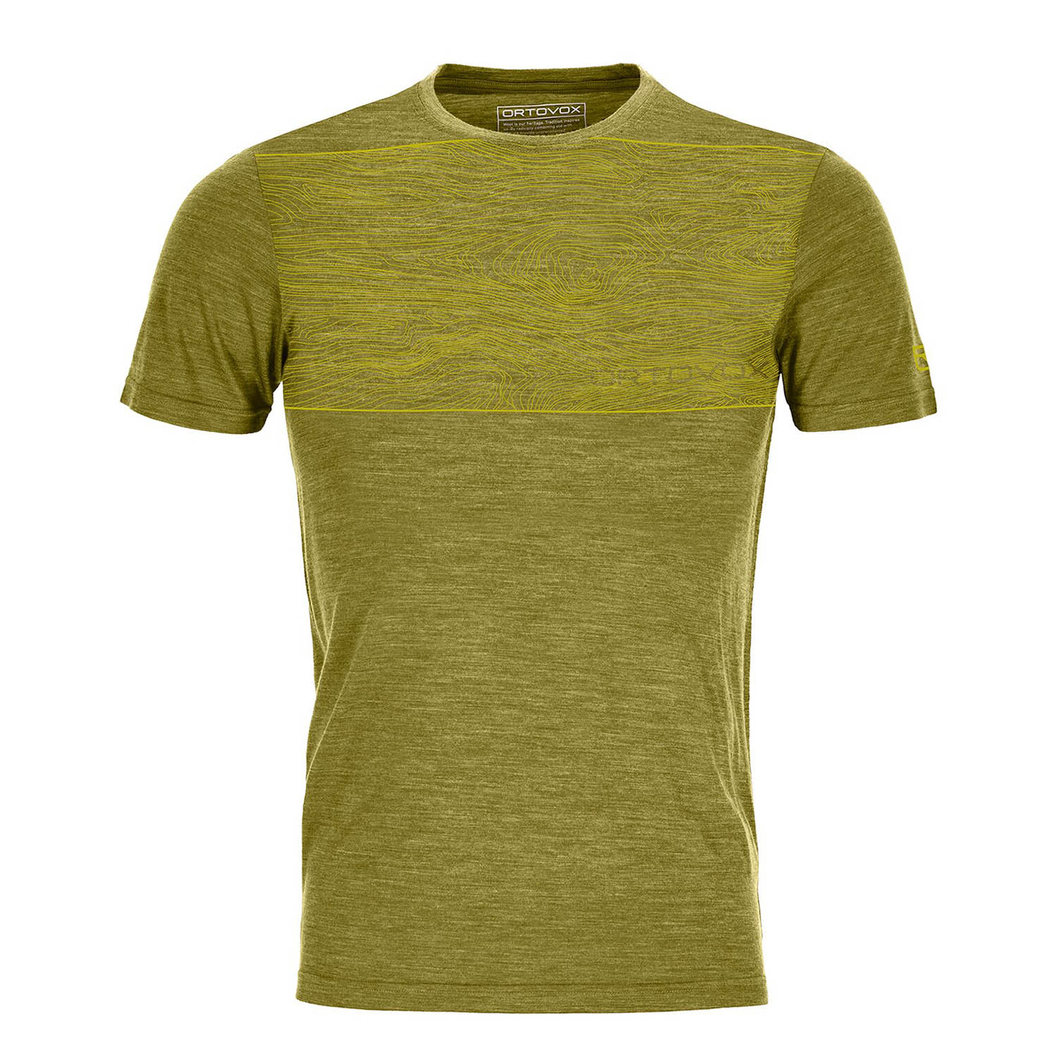 Ortovox 120 Cool Tec Wood TS M T-Shirt gelb