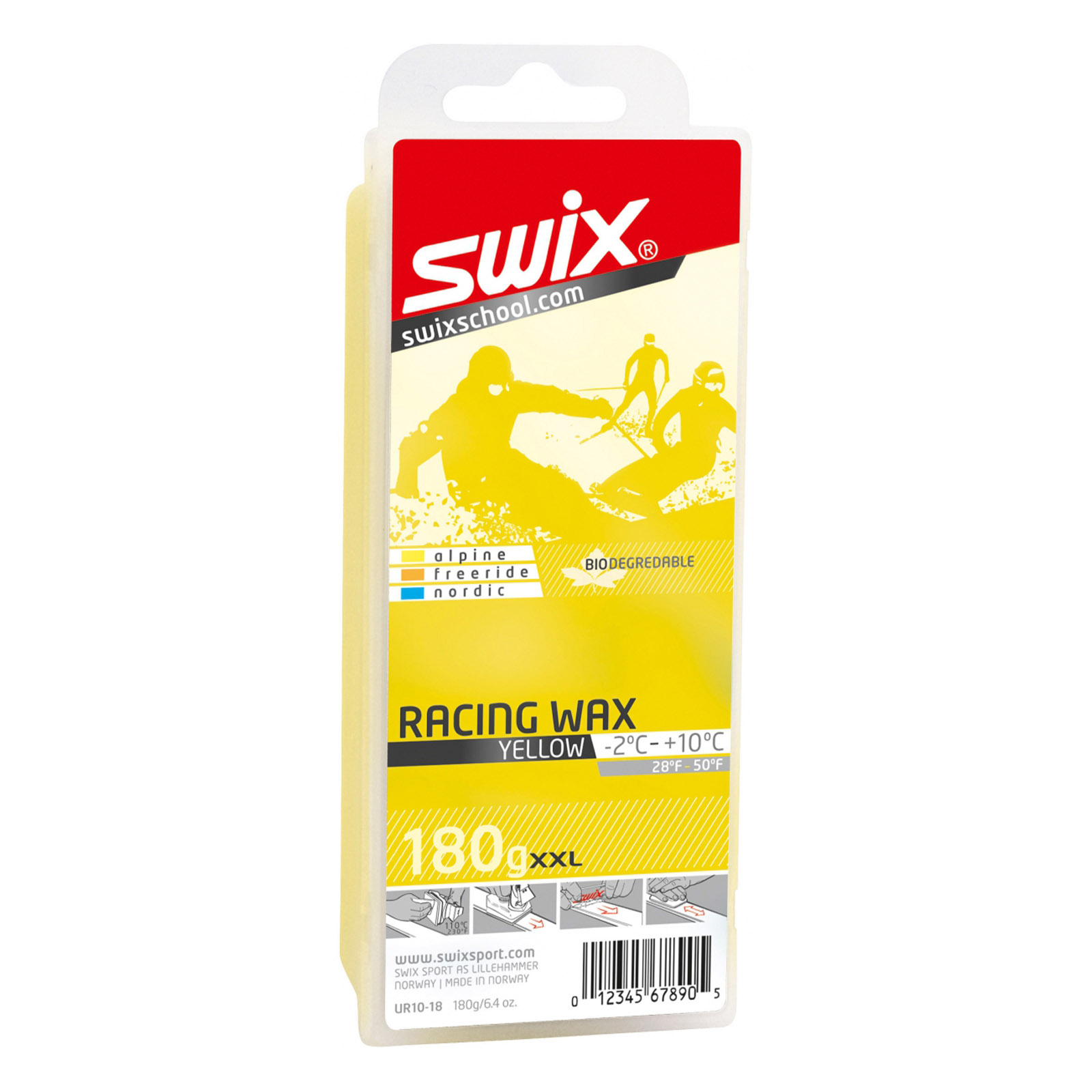 Swix UR10 Rennwachs gelb, 180ml