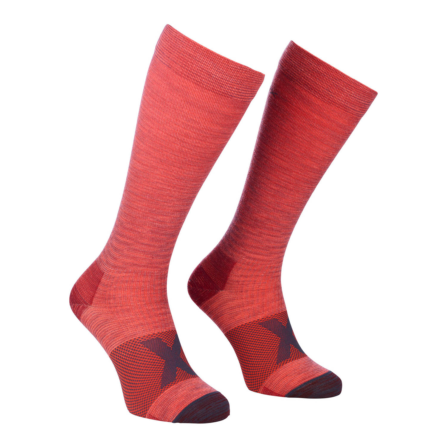 Ortovox Tour Compression Long Socks Damen Wandersocken rot