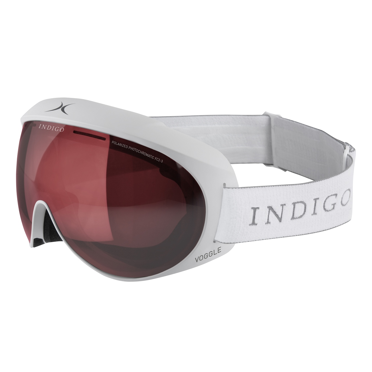 Indigo Skibrille Voggle Photochromatic Polarized weiß